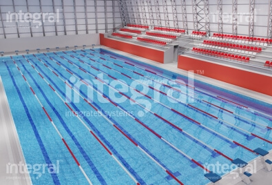 تطبيق أحواض السباحة الداخلية الأولمبية